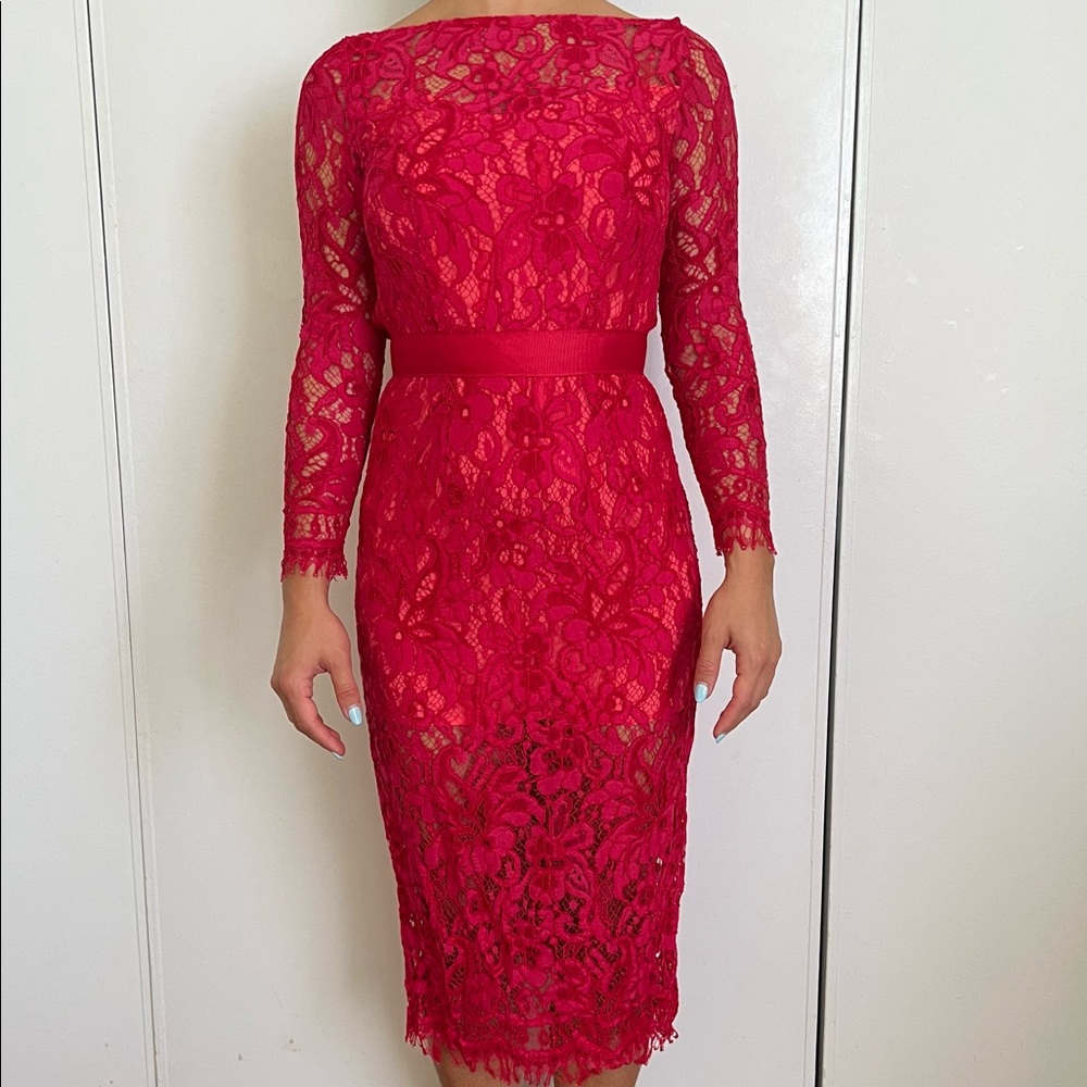 Beautiful red lace dress